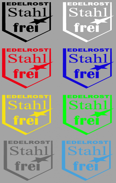 Aufkleber Edelrost stahlfrei